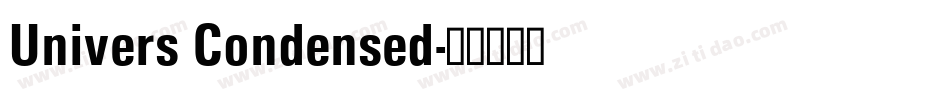 Univers Condensed字体转换